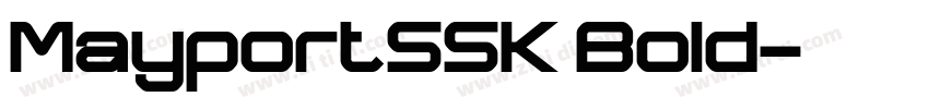 MayportSSK Bold字体转换